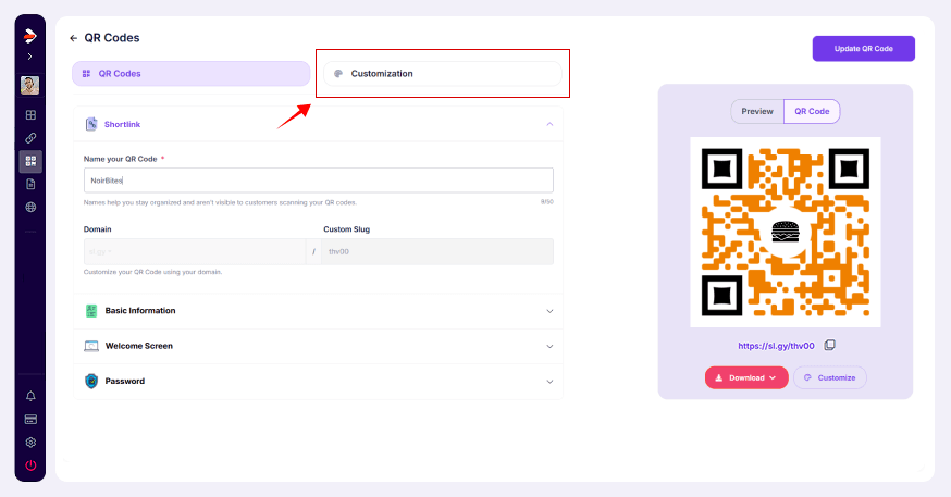 customize qr code