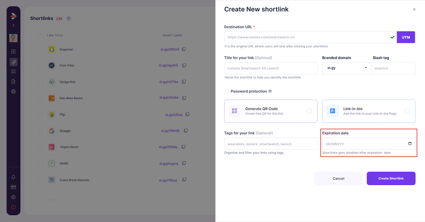 divsly link expiry date