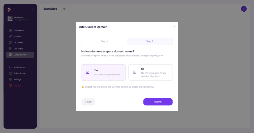 add custom domain